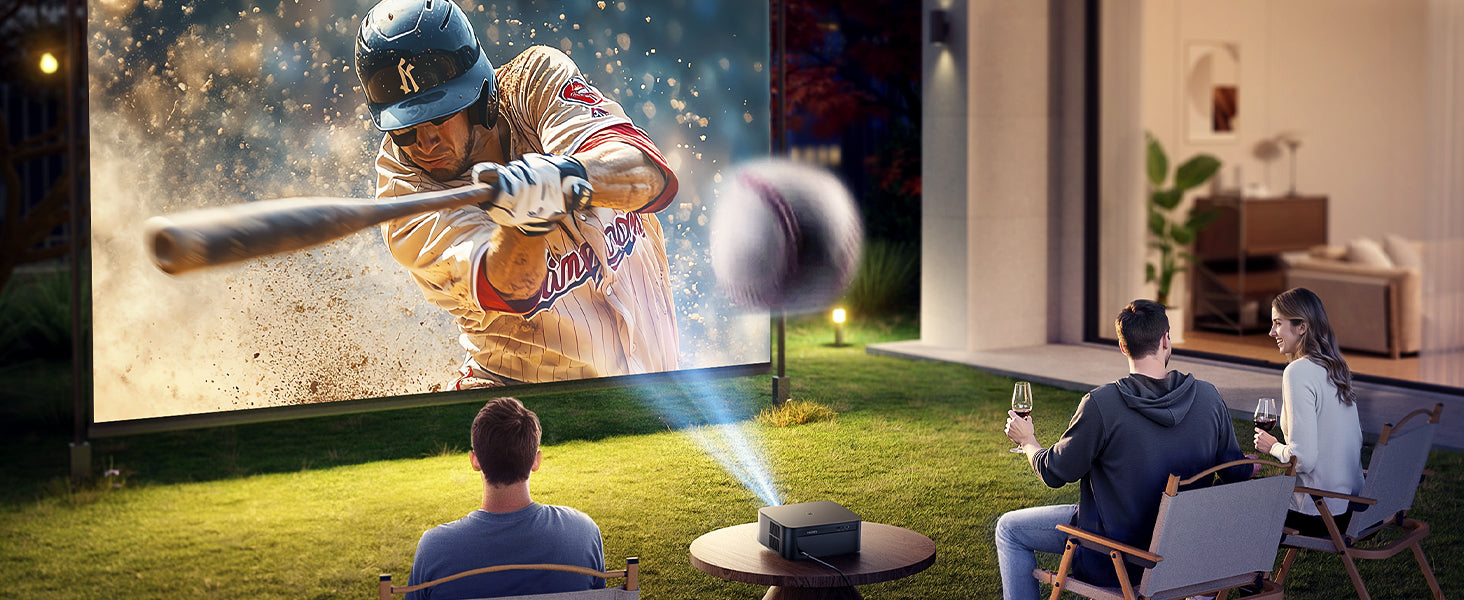 プロジェクター 家庭用 1000ASNI 高輝度 - 【音声制御＆オート